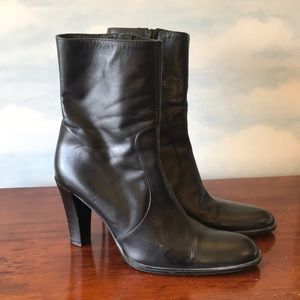 Ladies Black Charles David High Heel Ankle Boots